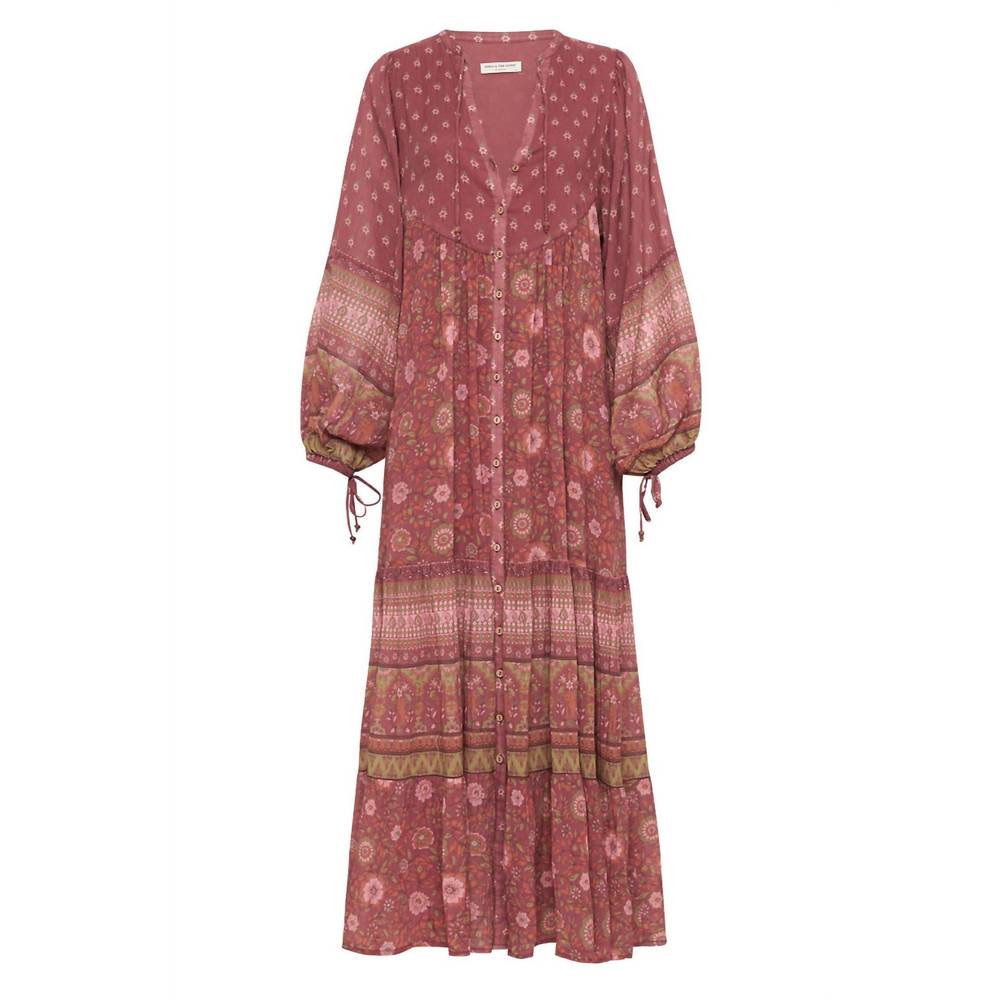 NEW SPELL utopia gown in berry - Picture 4 of 5